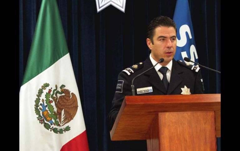 Luis Cárdenas Palomino durante rueda de prensa. NOTIMEX  /