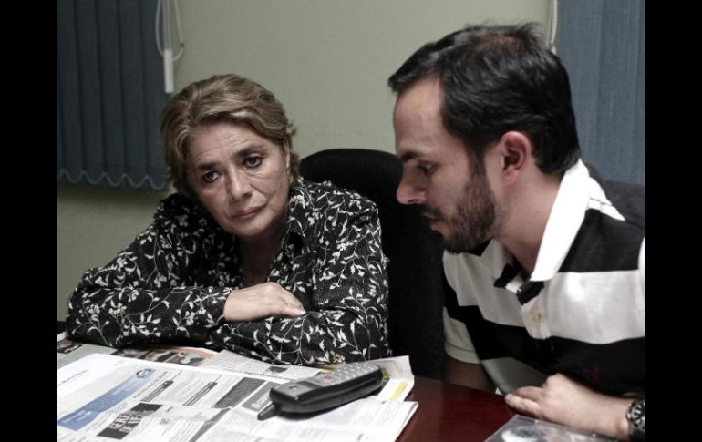 Gisela Ávila Vargas con el abogado Pablo Barahona. EFE  /