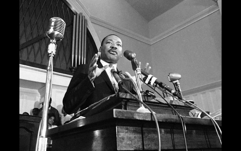 Fotografía de Martin Luther King Jr. el año de 1960; mismo en que fue grabada la entrevista recién descubierta. AP  /