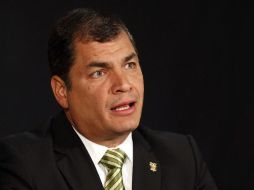 Rafael Correa da algunas opciones para solucionar conflicto. EFE  /