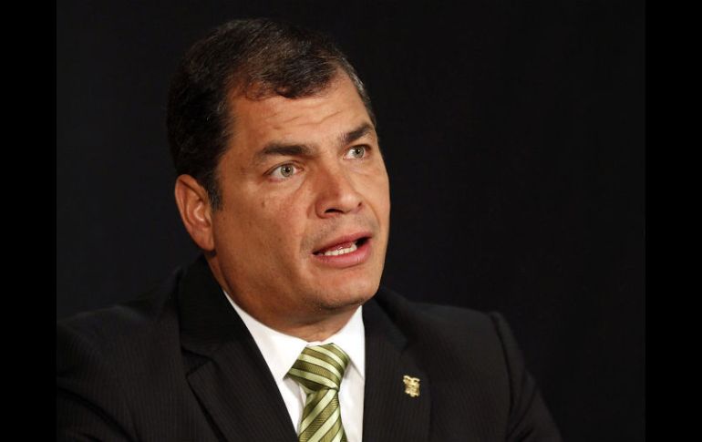 Rafael Correa da algunas opciones para solucionar conflicto. EFE  /