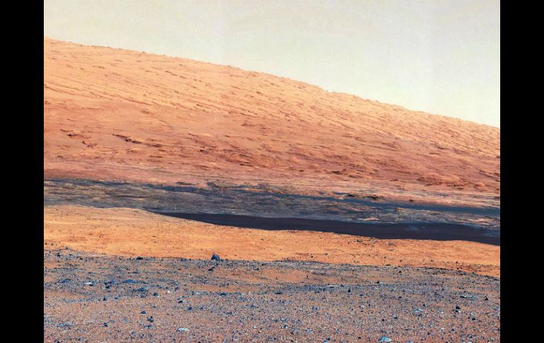 Imagen reciente del planeta rojo que captó el robot Curiosity. AP  /