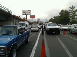 Por el percance, el tráfico se acumuló por al menos una hora en la zona.  /