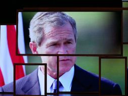 Video de el ex presidente George W. Bush, transmitido durante la Convención Republicana en Tampa. AFP  /