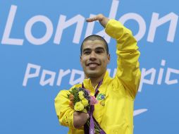 Daniel Dias de brasil se impuso con récord del mundo en los 50 metros libres. AP  /