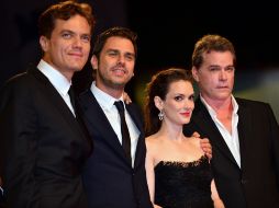 ELENCO. Michael Shannon, Ariel Vromen, Winona Ryder y Ray Liotta ganaron la atención en el festival italiano.  AFP  /