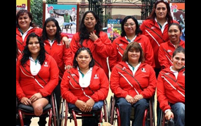 Imagen de la Selección mexicana femenil sobre silla de ruedas. ESPECIAL  /