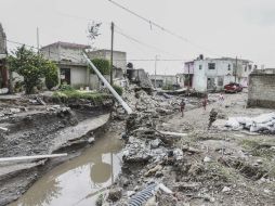 La tromba del lunes 6 de agosto, en Arenales Tapatíos y Miramar, causó daños en 197 viviendas.  /