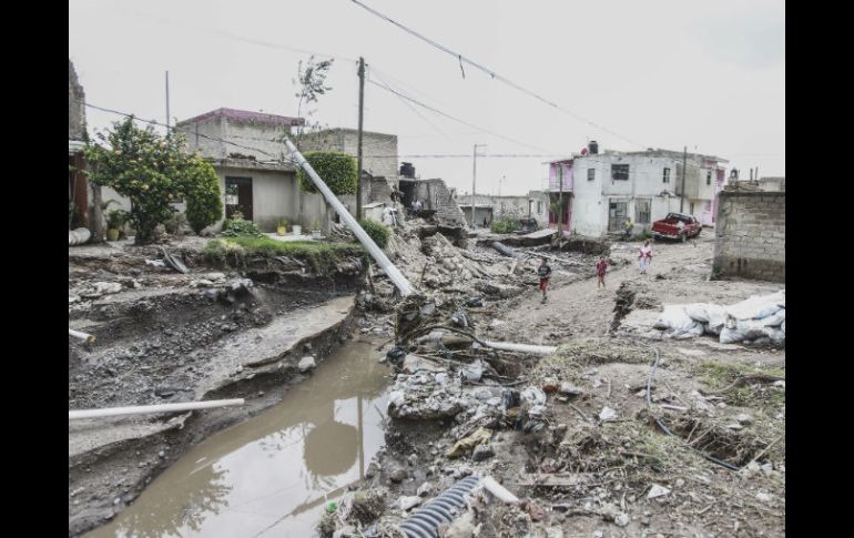 La tromba del lunes 6 de agosto, en Arenales Tapatíos y Miramar, causó daños en 197 viviendas.  /