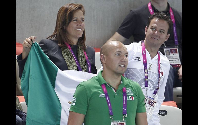 Margarita Zavala ha apoyado en todo momento a la delegación mexicana. NTX  /