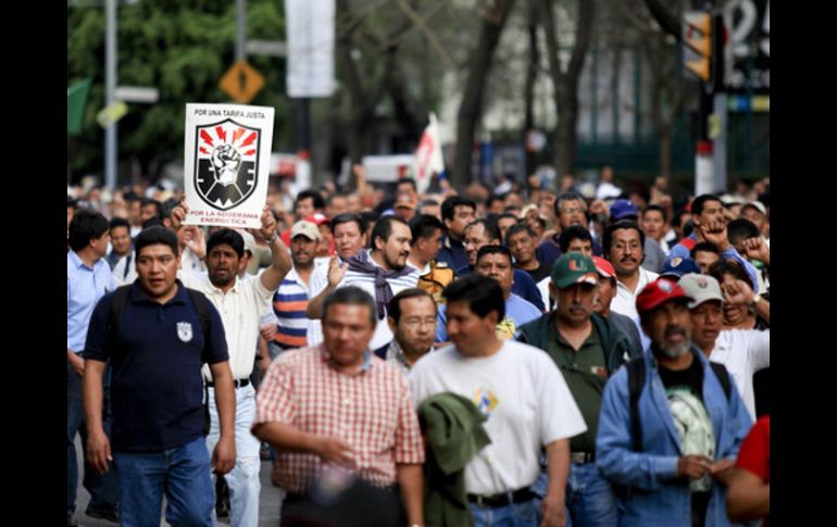 El SME mantiene el conflicto por la desaparición de la Compañía de Luz y Fuerza del Centro. ARCHIVO  /