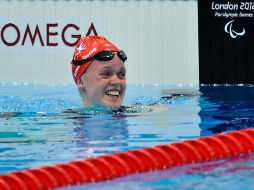 Eleanor Simmonds impone récord mundial en la alberca de londres 2012. AFP  /