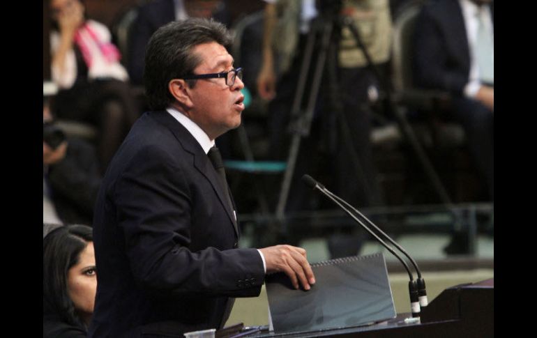 Ricardo Monreal, durante la Sesión del Congreso General de la LXII Legislatura, en el Palacio Legislativo de San Lázaro. NTX  /