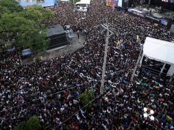 Vista del Paseo Chapultepec, donde se llevó a cabo el Festival 212 RMX.  /