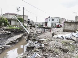 El presidente zapopano prometió entregar recursos a a los afectados para rentar viviendas, recurso que según dicen, no ha llegado.  /