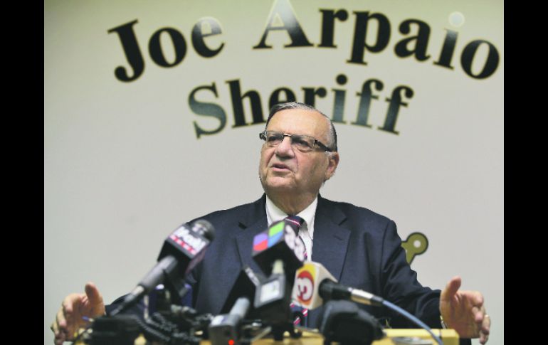 Joe Arpaio fue exculpado por el Departamento de Justicia. REUTERS  /