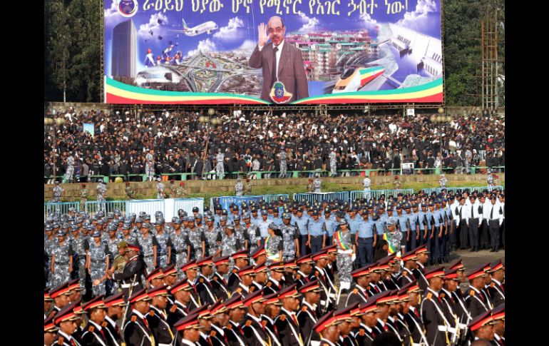 El funeral de Estado en honor al ex primer ministro etiope Meles Zenawi. AFP  /