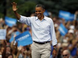 El presidente Barack Obama durante la parada de campaña en el campus de la Universidad de Colorado. AP  /