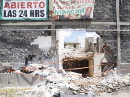 Finca donde se estrelló hace días un camión, el saldo fue de tres muertos.  /