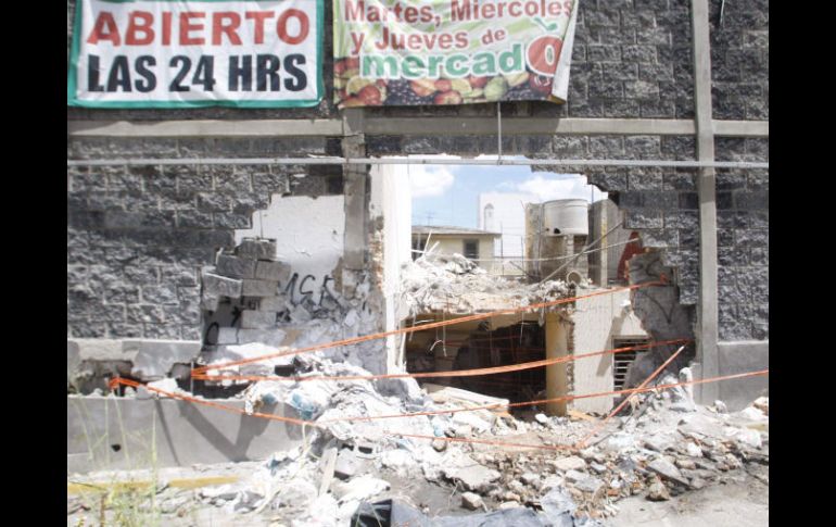 Finca donde se estrelló hace días un camión, el saldo fue de tres muertos.  /