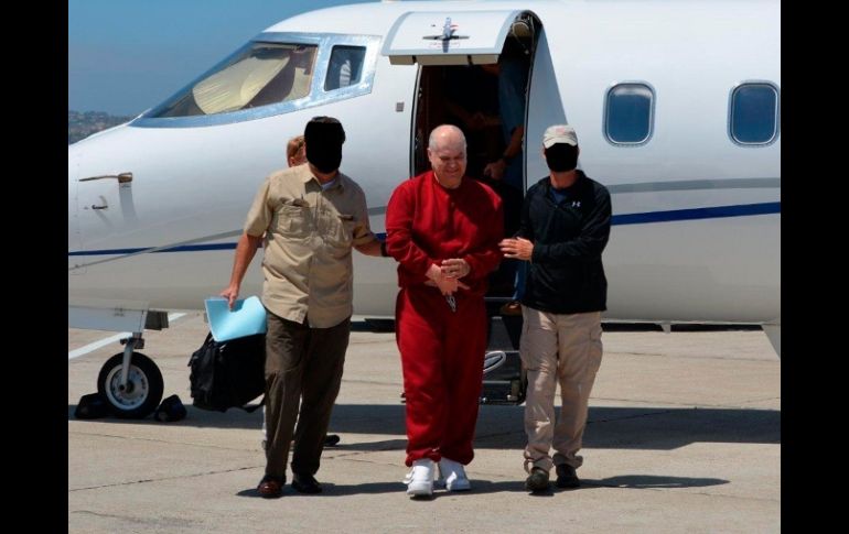 Eduardo Arellano Félix a su llegada a Estados Unidos tras ser extraditado por México. REUTERS  /