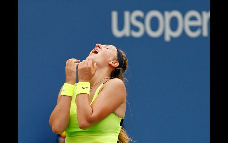 Victoria Azarenka consigue avanzar a las semifinales del torneo en EU. AFP  /