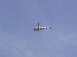 Helicóptero sobrevuela la zona de Providencia por del operativo de policiaco en la zona. ESPECIAL Agraz ‏@magrazs  /