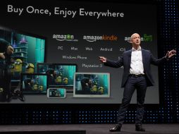 Jeff Bezos, CEO de Amazon, en la presentación de las nuevas Kindle. EFE.  /