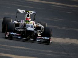 Sergio Pérez espera mejorar el desempeño del Sauber. EFE  /