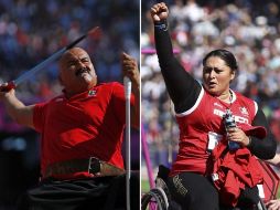 Con diferencia de unos minutos Zepeda (izq) y Ortiz (der) lograron aportar al medallero mexicano. REUTERS-AP  /