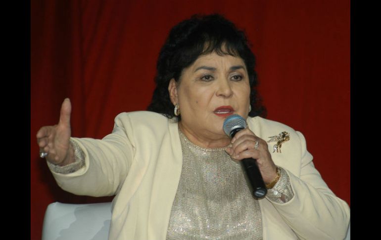 Durante su estancia en Torreón, Carmen Salinas recibir el nombramiento como ''Lagunera Distinguida''. ARCHIVO  /