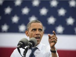 Obama habla durante un evento de campaña en Iowa. AFP  /