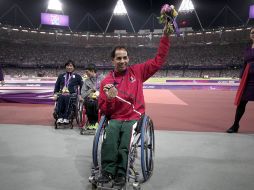 Salvador Hernández consigue su segunda medalla en la justa en Londres 2012. NTX  /