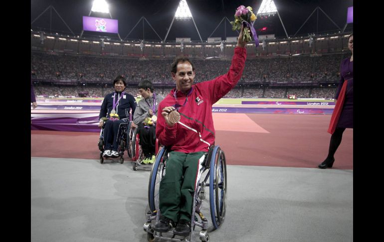 Salvador Hernández consigue su segunda medalla en la justa en Londres 2012. NTX  /