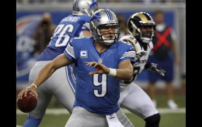 Mathew Stafford saco el partido en favor de los Leones de Detroit. REUTERS  /