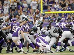 Acción del gol de campo de Blair Walsh que definió el partido. REUTERS  /