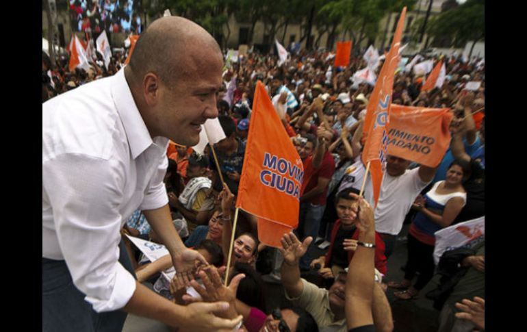 Enrique Alfaro dijo que buscarán convertirse en la primera fuerza dentro del Estado. ARCHIVO  /