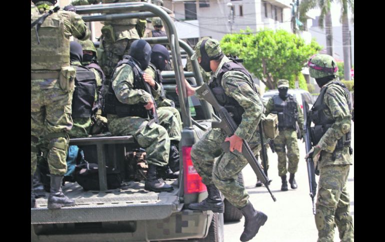 Los operativos del Ejército del jueves pasado obligaron a instaurar el operativo entre con las corporaciones estatales y municipales.  /