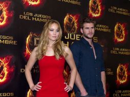 Jennifer Lawrence y Liam Hemsworth, protagonistas de ''Los juegos del hambre''. ARCHIVO  /