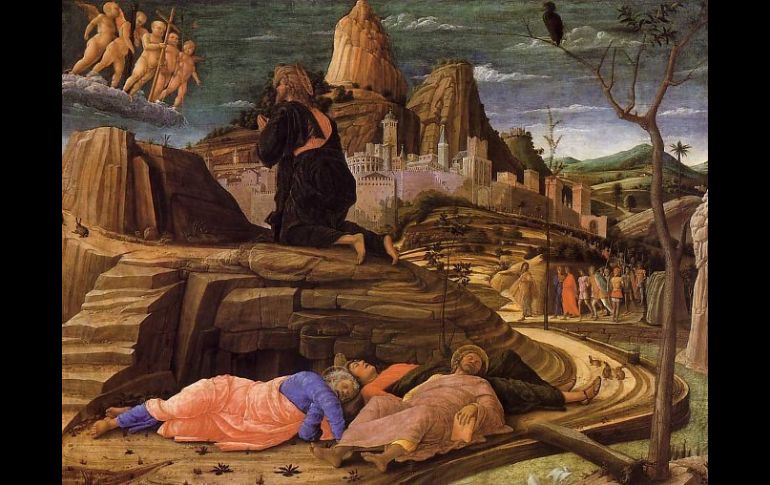 Fragmento de ''La agonía del huerto'' de Mantegna (Fallecido en 1506). ESPECIAL  /