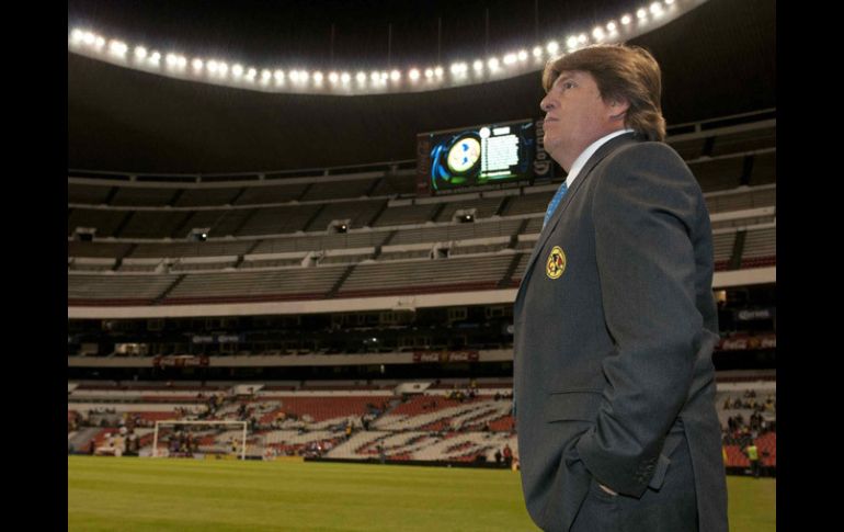 Miguel Herrera le responde a Oswaldo Sánchez sobre el peso que tiene el Estadio Azteca. MEXSPORT  /