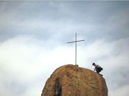 Justo. Los amantes de la escalada quedan fascinados cuando conocen las condiciones de este lugar.  /