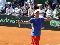 Thomas Berdych logró el pase de su equipo a la final de la Copa Davis. AFP  /