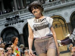 El desfile de Vivienne Westwood era uno de los más esperados de esta  tercera jornada del evento. AP  /