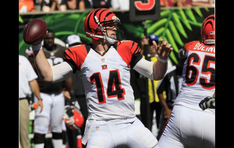 Andy Dalton tuvo una buena tarde para los Bengalíes. AP  /