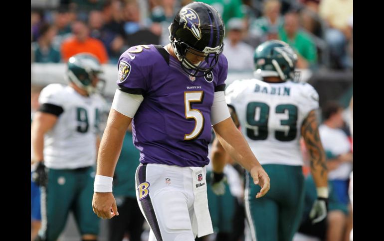 Joe Flacco y los Cuervos salieron derrotados de Filadelfia. REUTERS  /