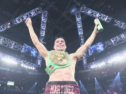 Sergio Martínez recuperó el cinturón de peso Medio del Consejo Mundial de Boxeo. AFP  /