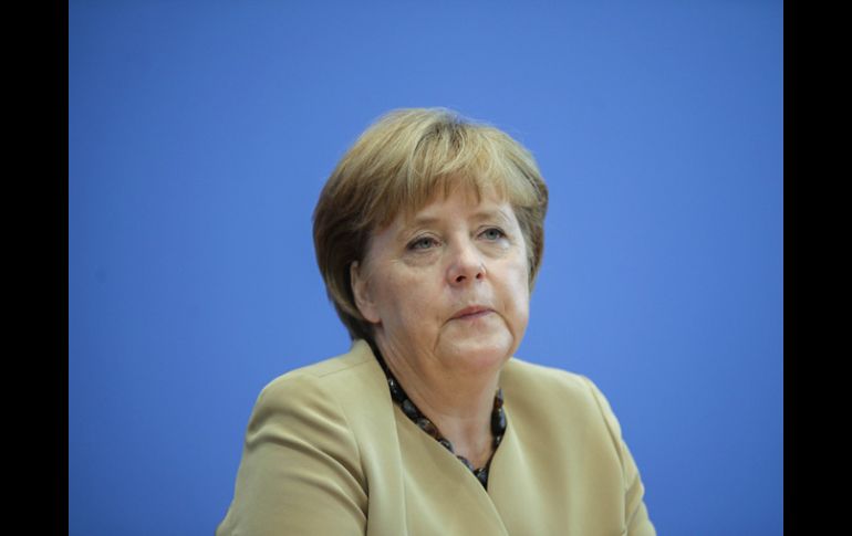 La canciller federal de Alemania, Angela Merkel, descartó el financiamiento de los países europeos en crisis por medio del BCE. AP  /