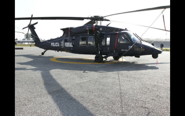 Imagen del helicóptero Black Hawk que Estados Unidos entregó a México como parte de la Iniciativa. ARCHIVO  /