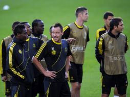 El Chelsea entrena para para su próximo partido en Londres, ante Juventus de Turín. AFP  /